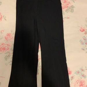 Black bootcut trousers